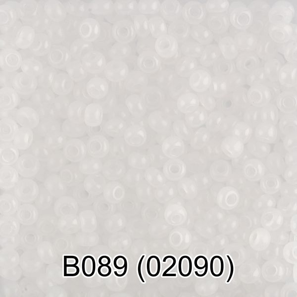 Бисер Gamma 10/0 (2.3 мм), 50 г, B089 белый, 02090, круглый 2