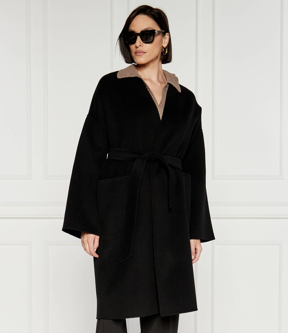 Хлопковое пальто Weekend MaxMara - черный(250160116)