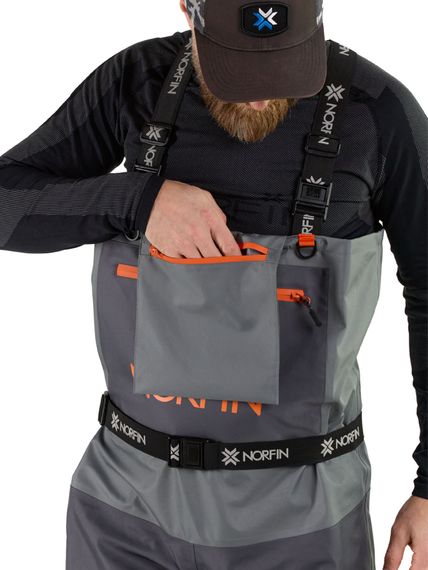 Полукомбинезон заброд. Norfin PILOT STOCKINGFOOT GRAY р.L