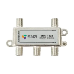 Ответвитель абонентский SNR-T-322 на 3 отвода, вносимое затухание IN-TAP 22dB.