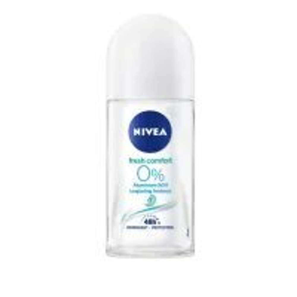 Дезодорант шариковый Nivea Fresh Comfort 48h, без солей алюминия, с маслом авокадо и натуральными экстрактами, 50 мл (из Финляндии)