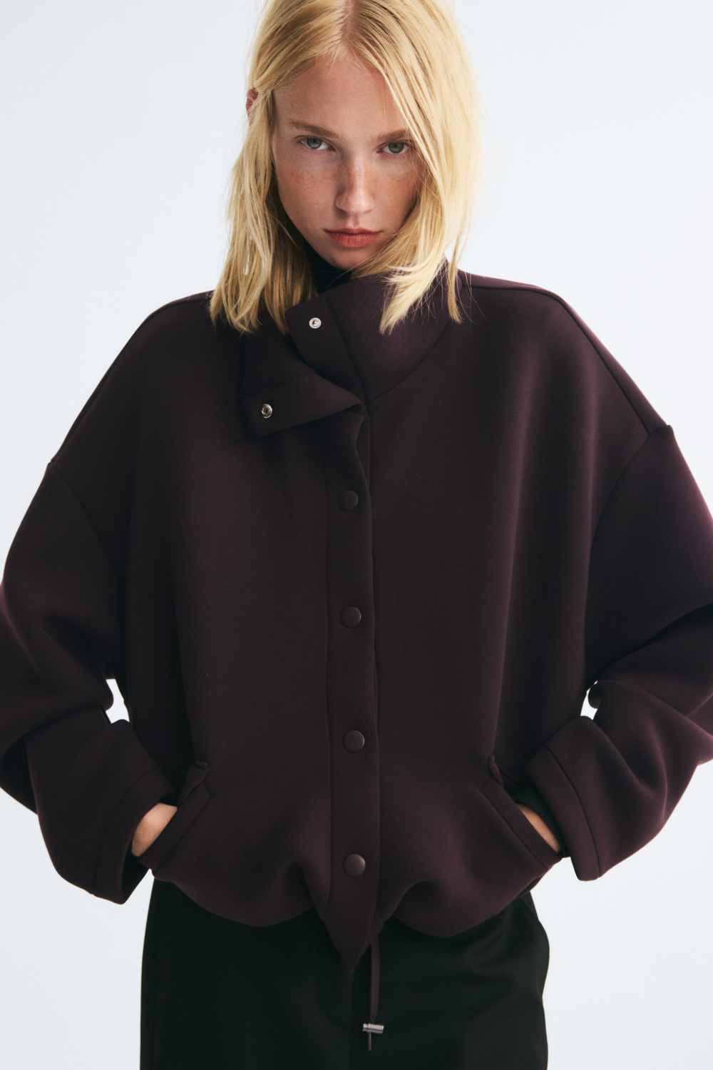 Куртка из скубы со шнурком - H&M