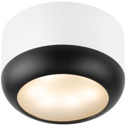Светильник настенно-потолочный спот ЭРА OL56 WH/BK под лампу GX53 белый/черный IP20 | Накладные светильники