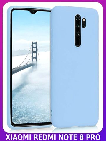 Мягкий Soft Touch чехол из силикона для XIAOMI REDMI NOTE 8 PRO с бархатной подкладкой