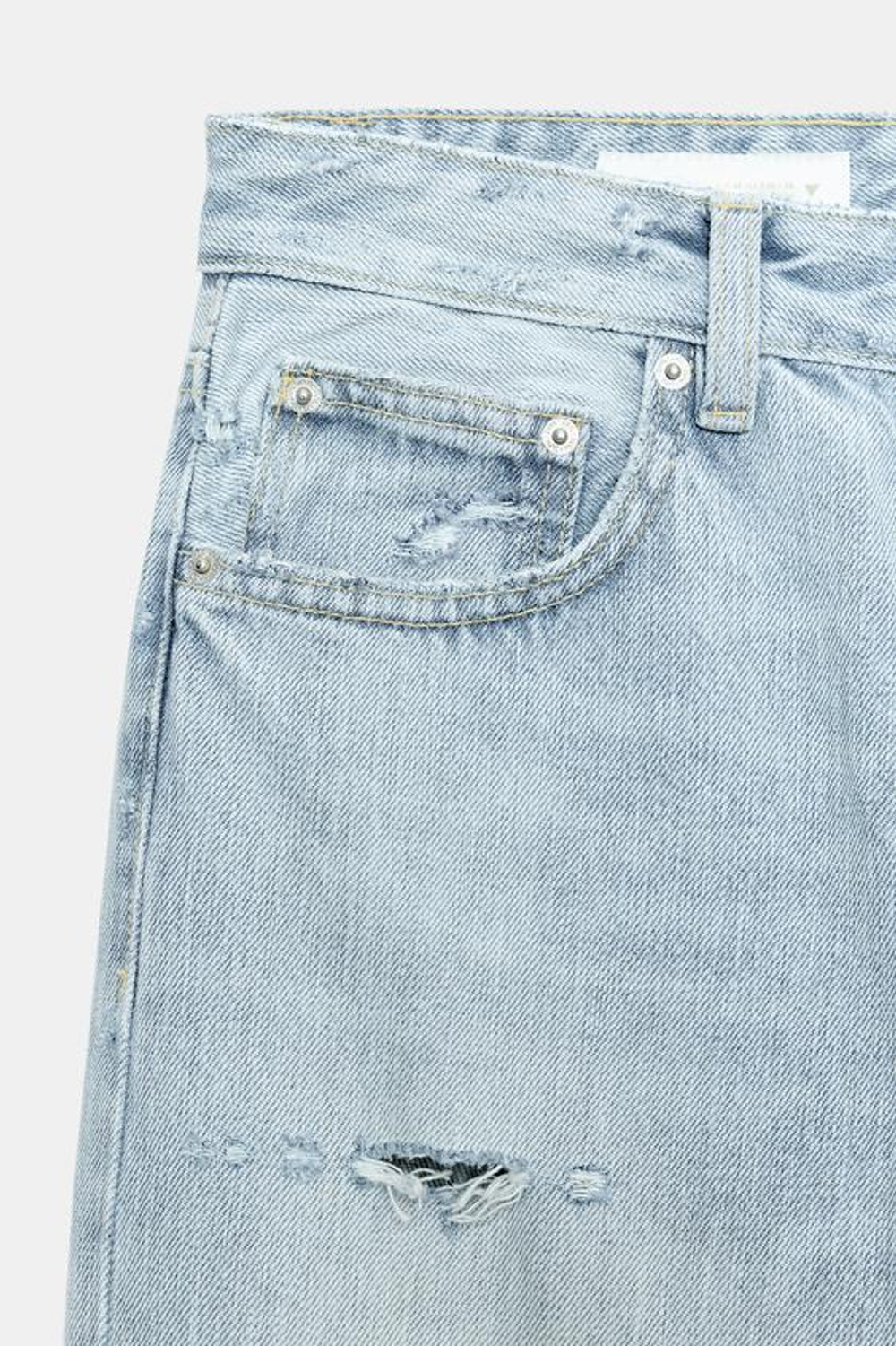 Джинсы TRF с низкой талией и разрезом на бедре - ZARA
