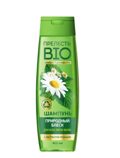 Прелесть BIO Шампунь Природный блеск 400мл