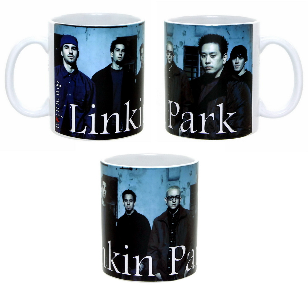 Кружка Linkin park группа на фоне здания