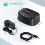 Док-станция USB 3.0 для HDD 3.5''/2.5'' SATA , до 12Tb UGREEN 50857