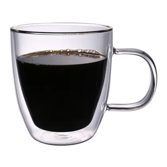 Кружка 230 мл Classic Coffee прозрачная набор 2 шт. d 8,5 см h9,5 см термостекло P.L. [1]