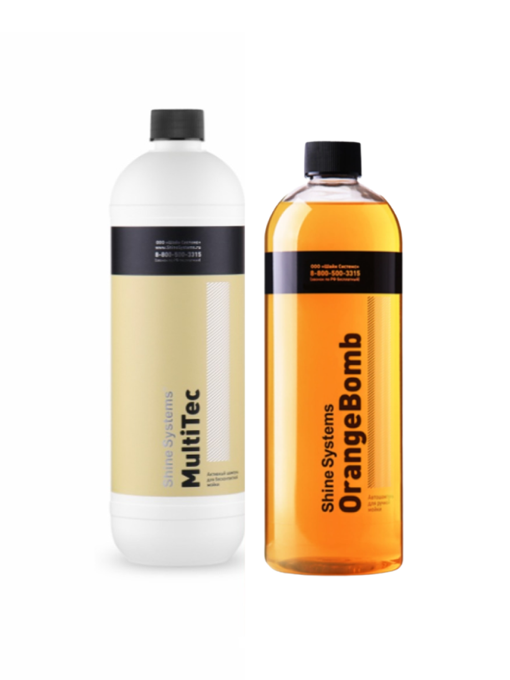 Shine Systems набор для двухфазной мойки OrangeBomb+MultiTec 900 мл