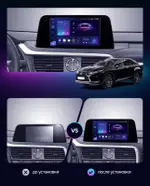 Магнитола для Lexus RX200t, RX300, RX350, RX450h AL20 2015-2019 (ШГУ 8" с шайбой) - Teyes CC3 монитор 10" QLED на Android 10, Быстрая, CarPlay, 4G SIM-слот