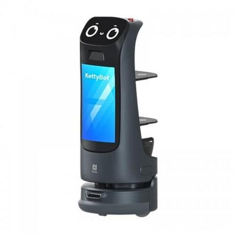 Сервисный робот-доставщик PuduRobotics KettyBot Pro (цвет: черный) в компл. с зарядной станц.