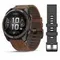 Fenix 8 Pro - 51 мм, AMOLED, DLC (угольно-серый, коричневый кожаный ремешок)