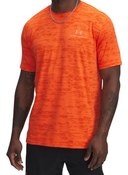 Мужская теннисная футболка Under Armour Vanish Energy Printed Short Sleeve - Оранжевый