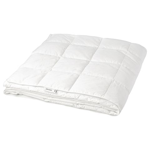 Евро одеяло IKEA FJALLHAVRE (ФЬЕЛЛЬХАВРЕ), Стеганое, Летнее, Всезезонное, Белый, 220x240 см