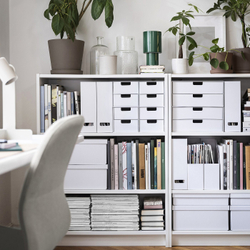 IKEA FJÄDERHARV  (ИКЕА ФЙЭДЕРХАРВ)  -  Мини-комод, 2 ящика - белый 32x25 см