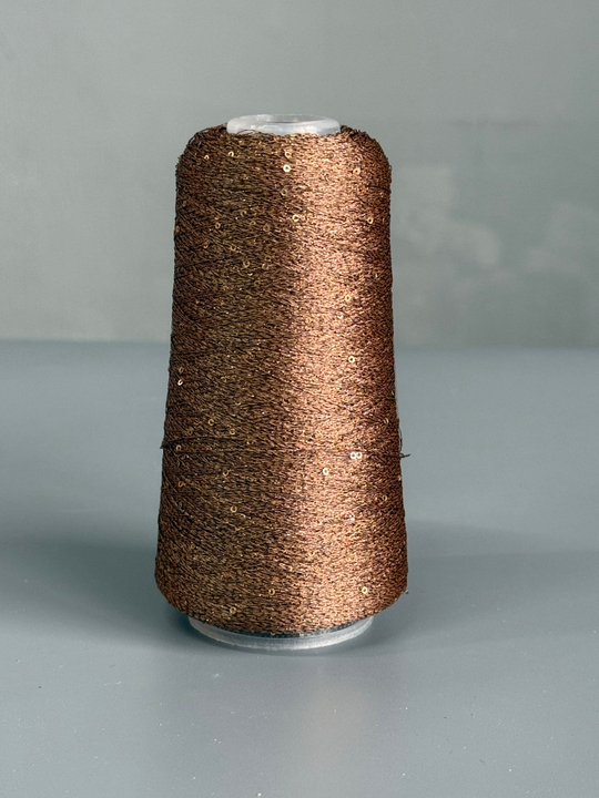 Пряжа Siyue Lurex Sequins пайтка 1,5 мм (69/шоколадный), 1800м/50гр