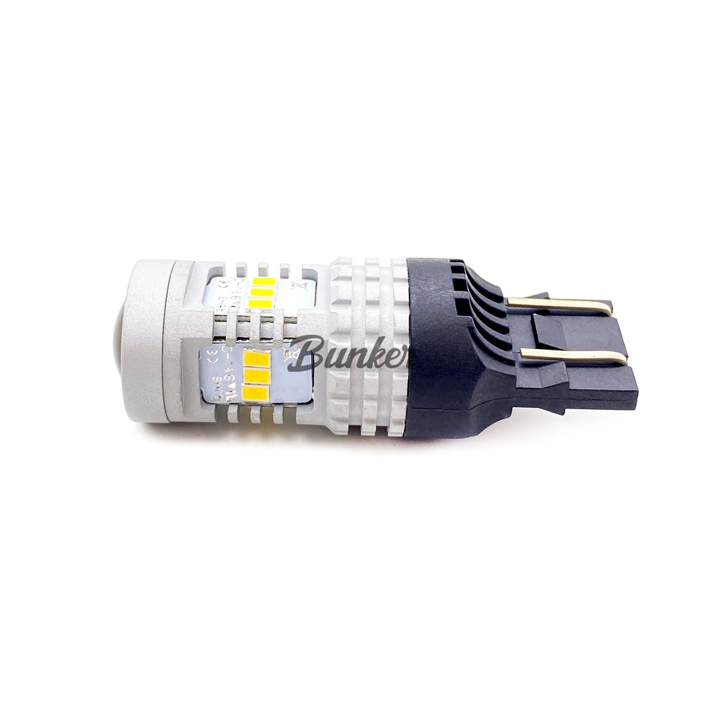 Светодиодная автомобильная LED лампа TaKiMi 7443-3020-14SMD (W21/5W),Белый,Не полярная,12V