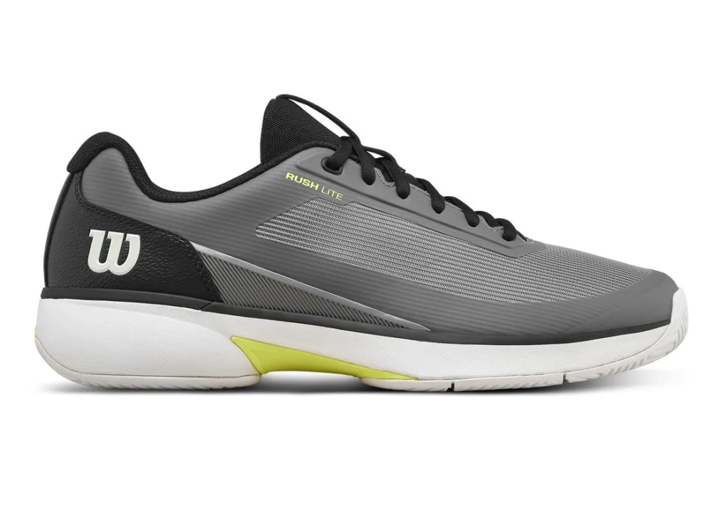 Мужские теннисные кроссовки Wilson Rush Lite 5 - titanium/snow white/black