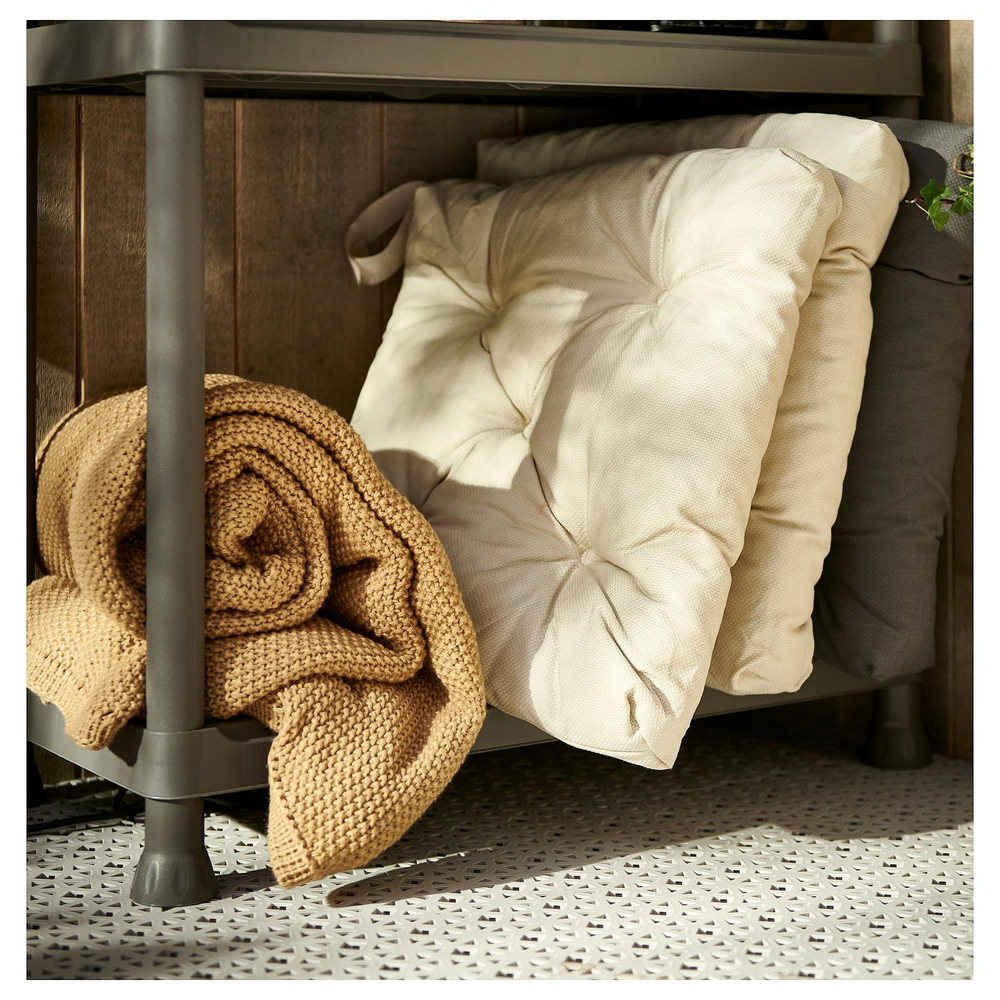 IKEA MALINDA  (ИКЕА МАЛИНДА)  -  Подушка на стул - светло-бежевый 40/35x38x7 см