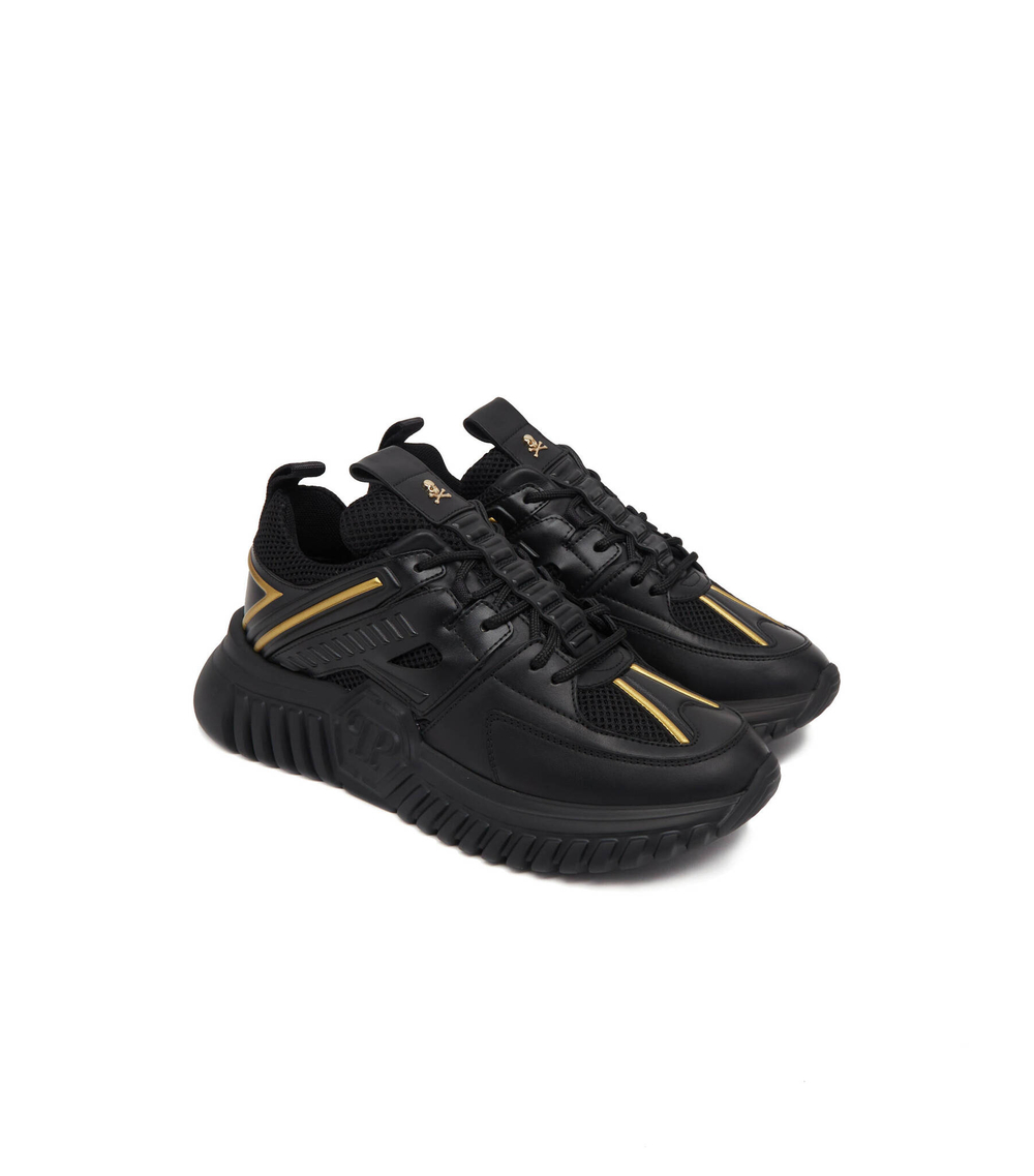 Кожаные кроссовки Philipp Plein - черный(USC0405 PLE075N)