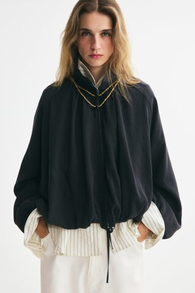 Куртка оверсайз со стяжкой - H&M