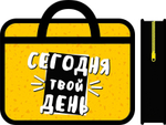 Папка А4 пластиковая, с ручками 330/260/75 "Живи ярко 2025" (Пчелка)