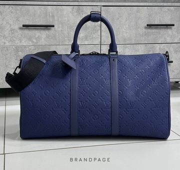 Дорожная сумка синяя от Louis Vuitton Keepall 50 BP5-298830