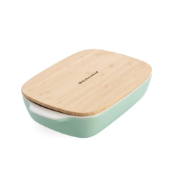KitchenAid Керамическое блюдо 33x19,5x7,5 см + фисташковая крышка EAN 4894871028746