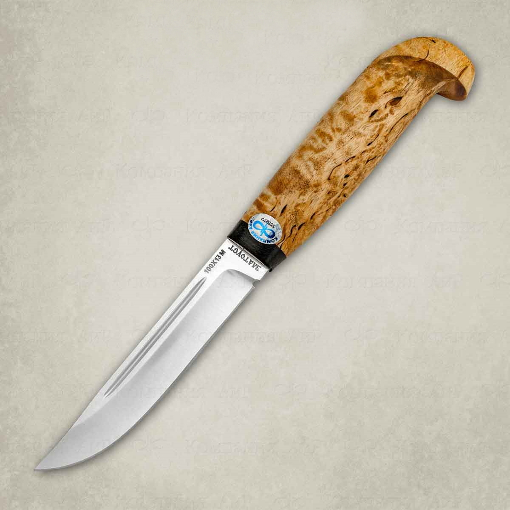 Нож Финка Lappi, карельская береза, 110х13
