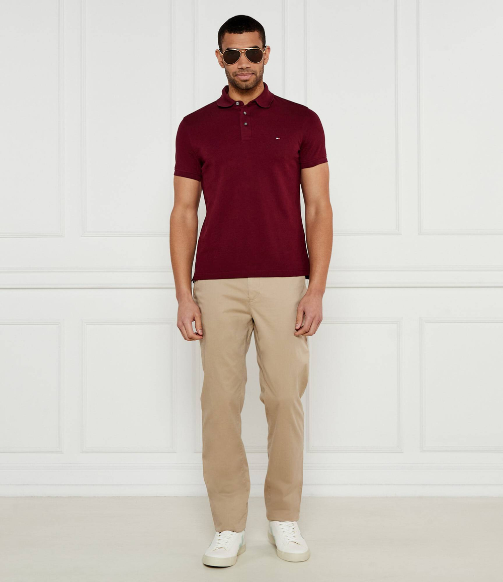 Поло Tommy Hilfiger - бордовый(MW0MW17771)