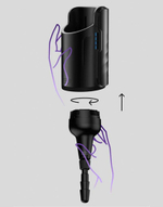 Черный полый фаллоимитатор для KIIROO Keon - 19,1 см. (Цвет: черный)