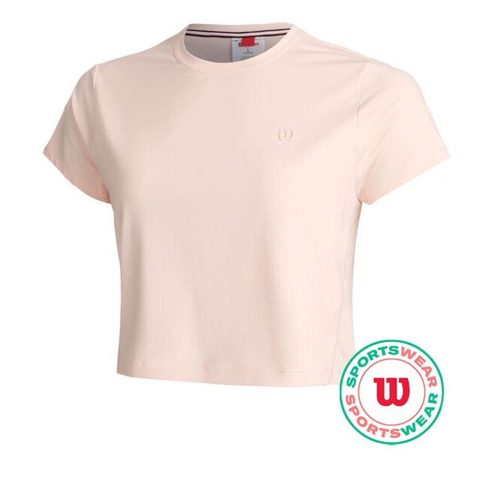 Женская теннисная футболка Wilson T-Shirt Match Point Lite - blush