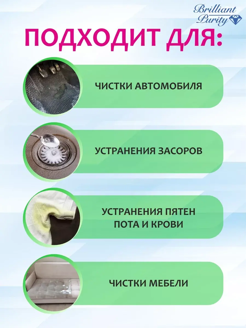 Кислородный отбеливатель, пятновыводитель, очиститель
