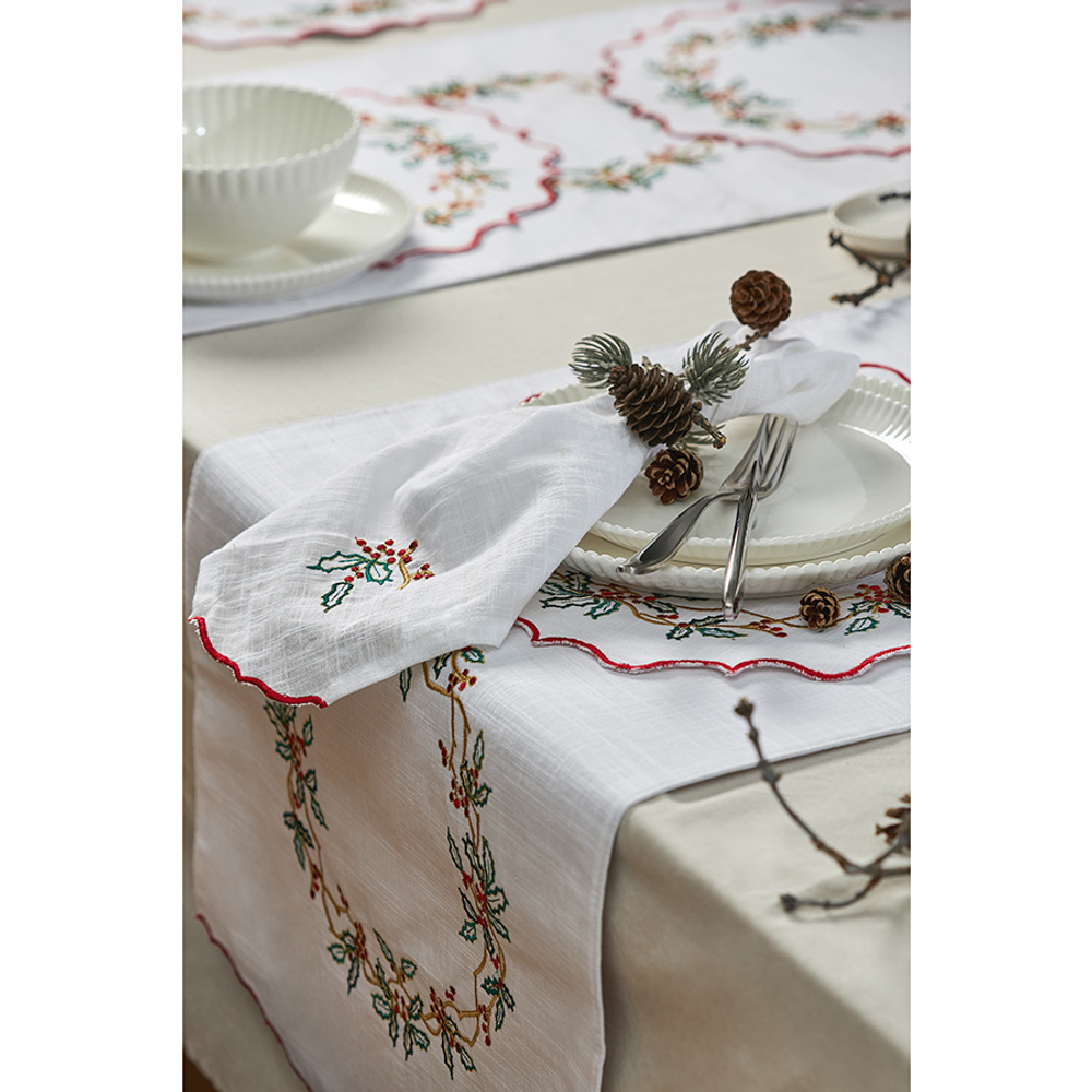 Набор салфеток 2шт 45х45см Tkano Festive wreath New Year Essential