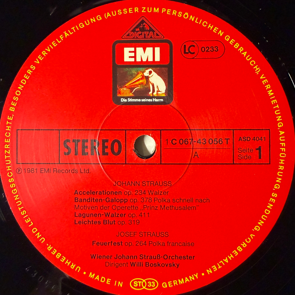 Штраус - Вальсы, польки и галоп (Германия 1971г.)