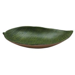 Блюдо 31,5*19*5 см овальное глубокое Лист Green Banana Leaf пластик меламин P.L. Proff Cuisine