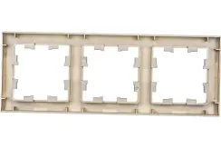 Рамка Systeme Electric ATLASDESIGN 3-постовая шампань 37458