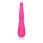 Розовый вибромассажер Impress™ Dual Kiss со стимуляцией клитора - 15 см. (Цвет: розовый)