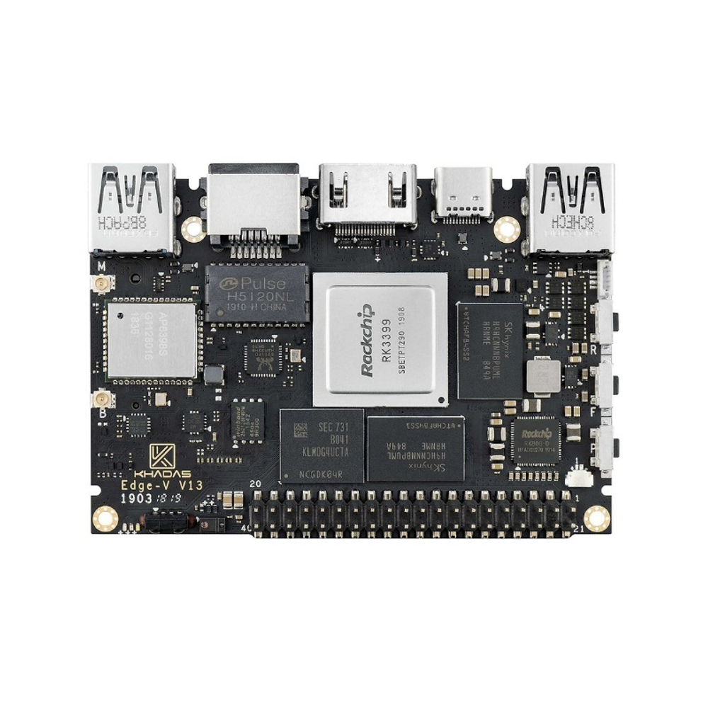 Одноплатный компьютер Khadas Edge-V Pro Rockchip RK3399, 64-bit Hexa-Core, KEGV-P-002