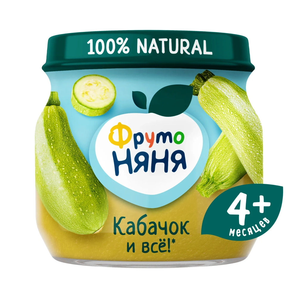 Фрутоняня пюре овощное Кабачок 80 гр с 4 месяцев