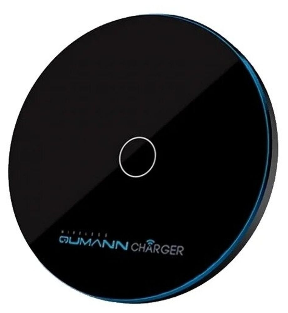 Qumann QWC-02 Wireless Disc Qi Fast Charger Black 50520 Беспроводное зарядное устройство