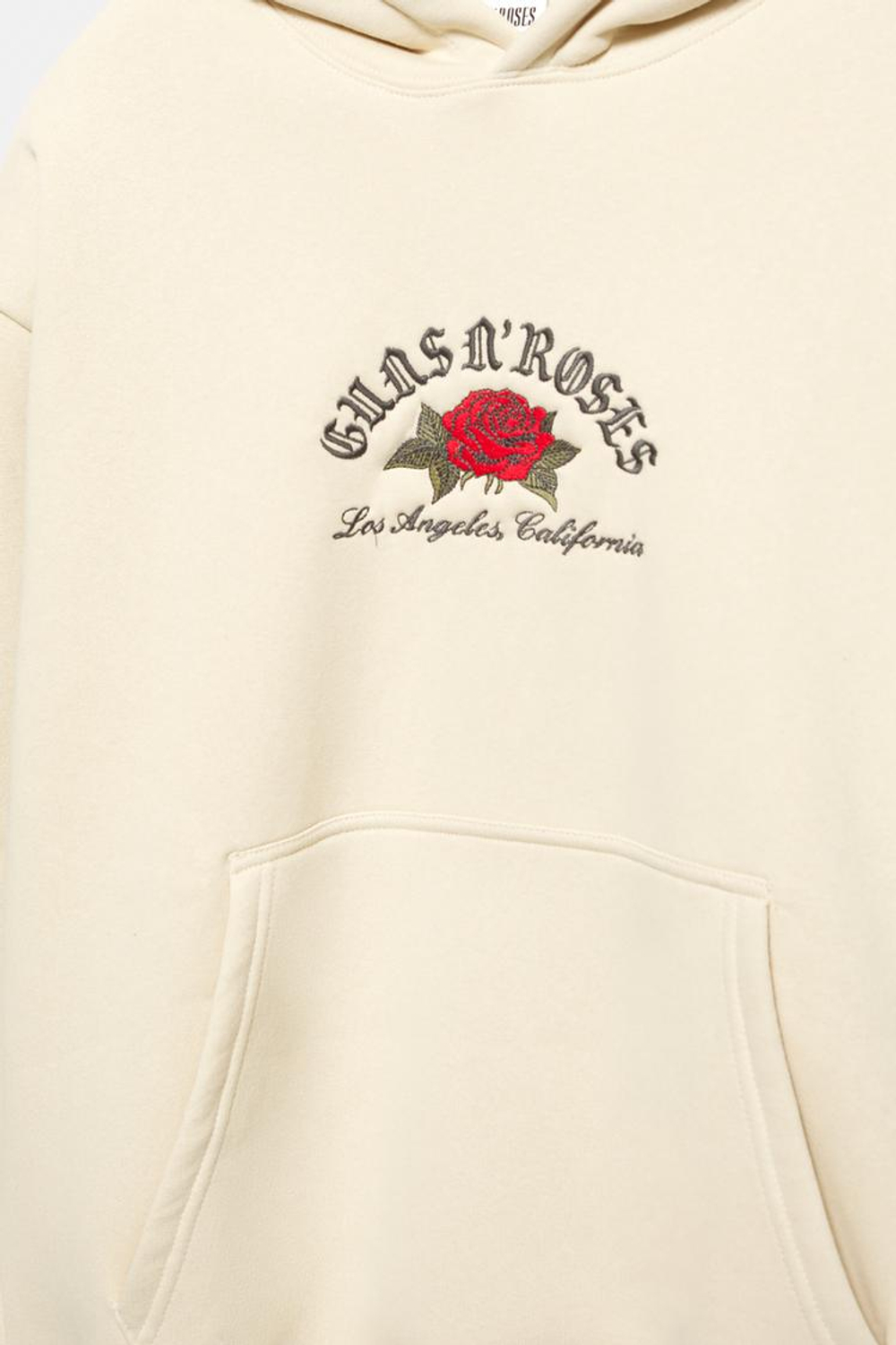 PULL&BEAR Толстовка с капюшоном Guns N' Roses, бежевый