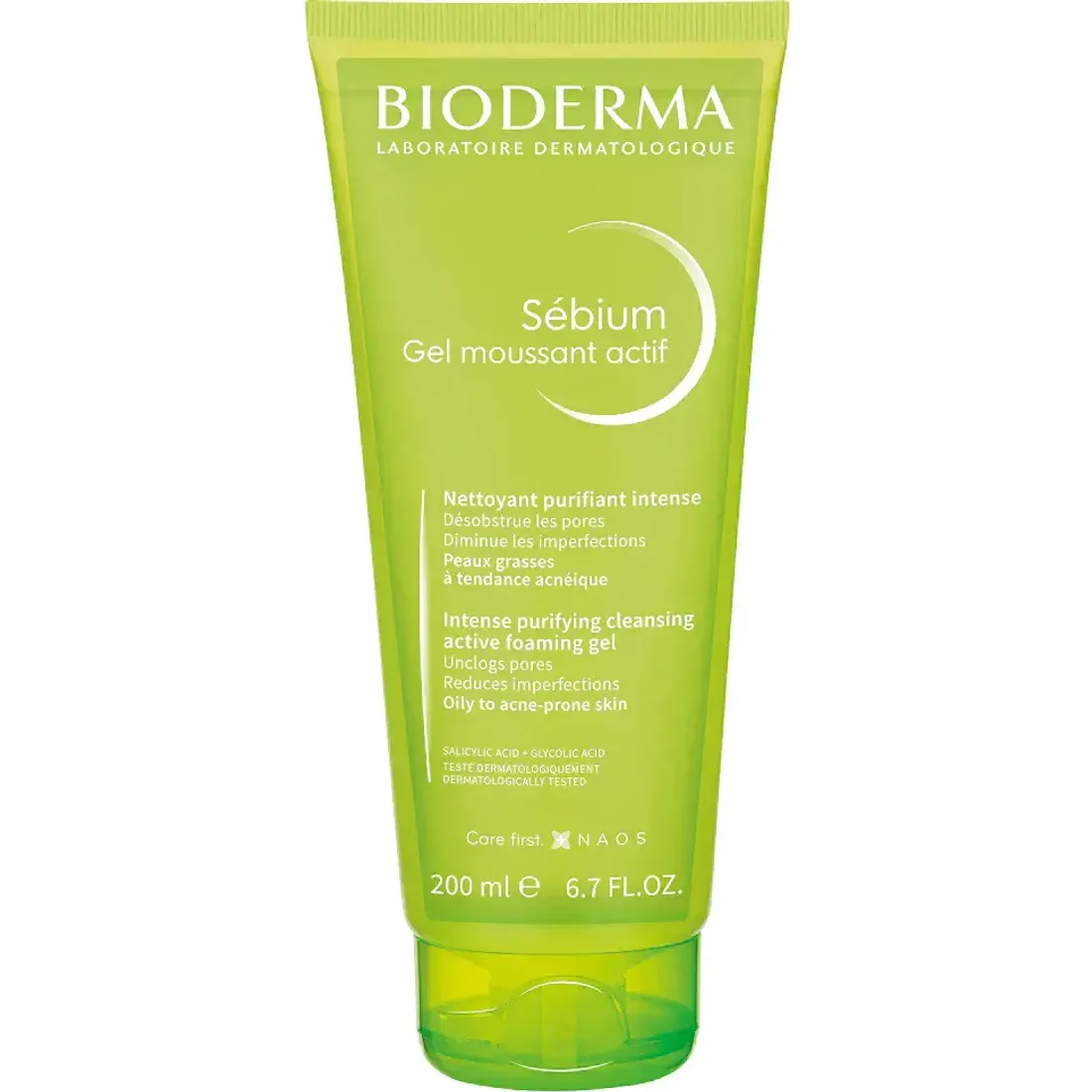 Очищающий гель интенсивного действия Sebium Foaming Gel Actif, 200мл