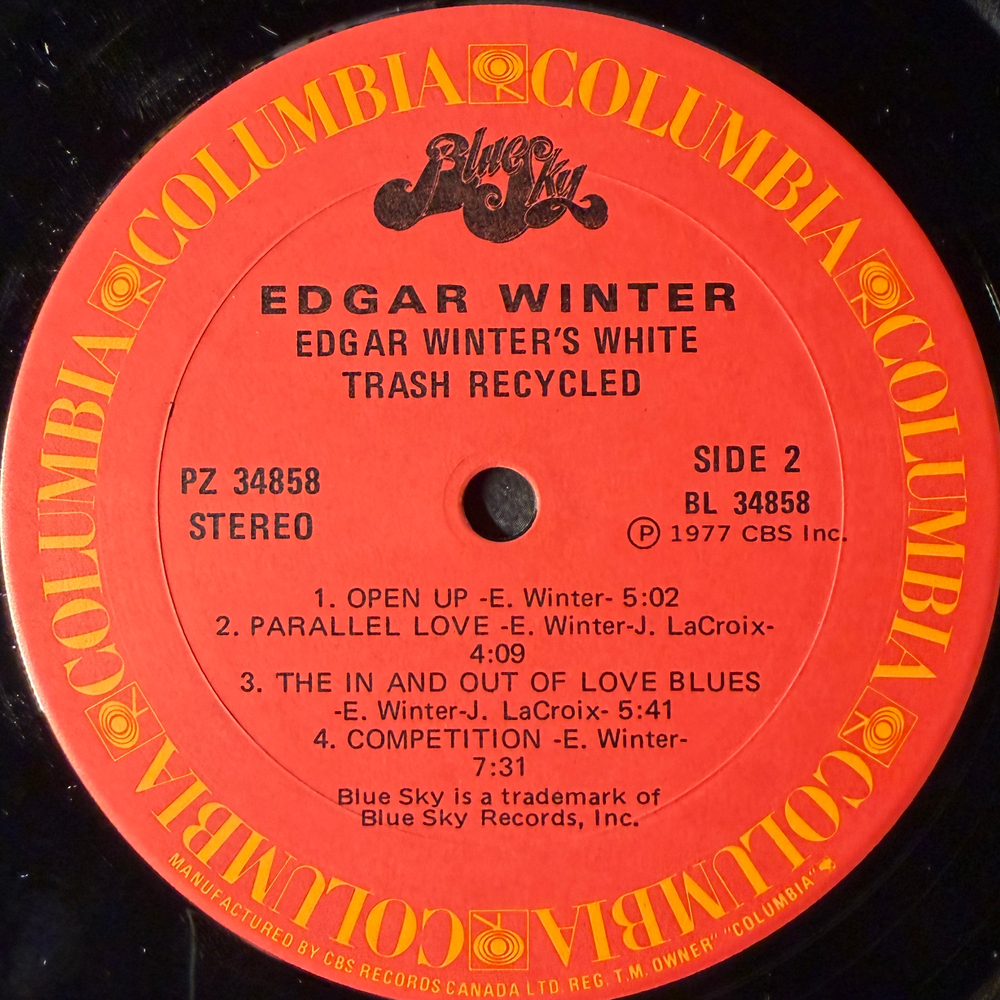 Edgar Winter's White Trash ‎– Recycled (Канада 1977г.)