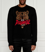 Хлопковый свитер Dsquared2 - черный(S74HA1495 D13053)