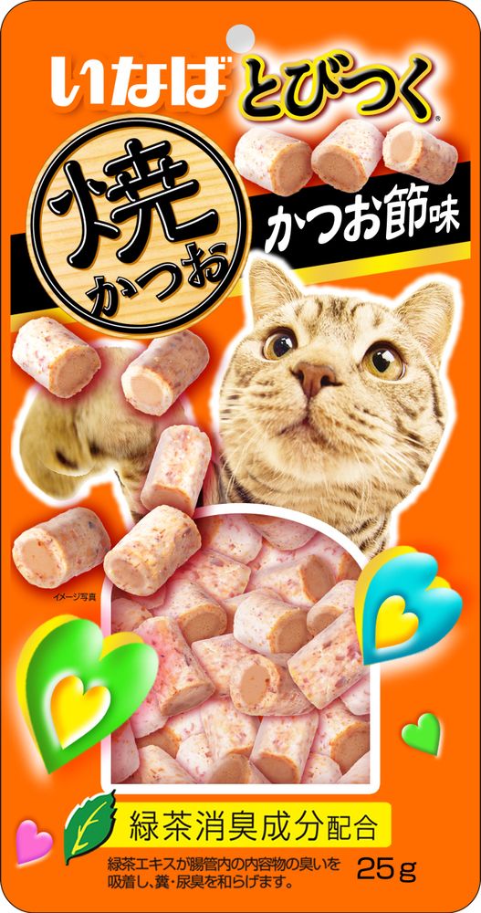 Лакомство запеченное Inaba Tobitsuku Yaki Katsuo для кошек со вкусом кацуобуси - 25 гр
