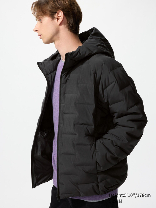UNIQLO Куртка PUFFERTECH, черный