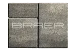Тротуарная плитка Braer Старый город Ландхаус, Color Mix Туман, 80 мм