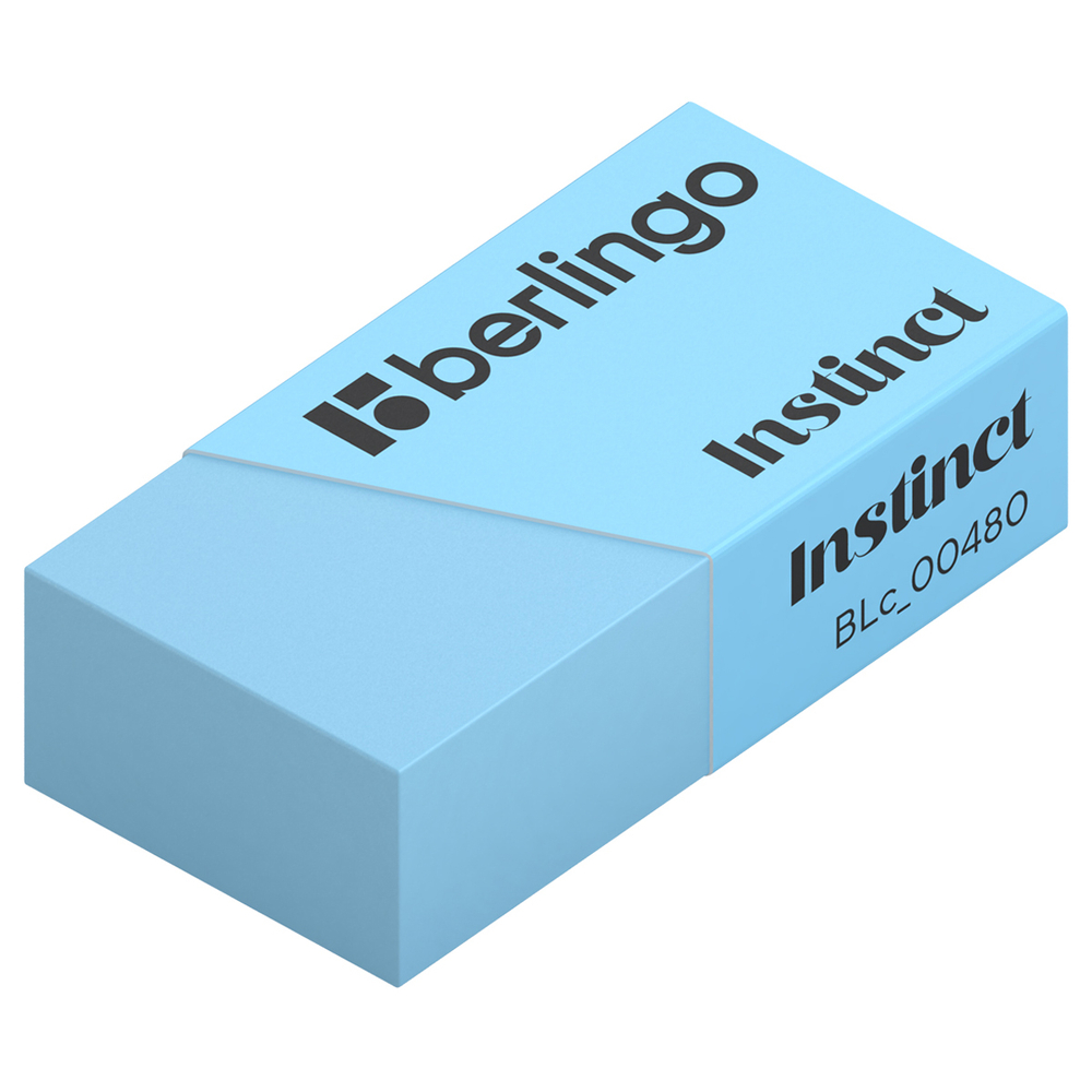 Ластик Berlingo "Instinct", цвета ассорти, 40*20*10мм